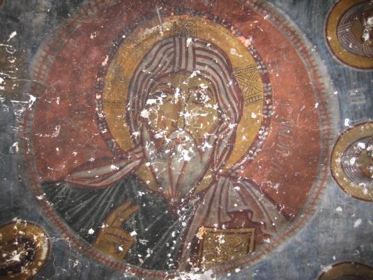 fresco of Christ in Yilanli Kilise, the Snake Church